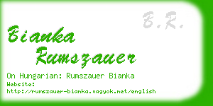 bianka rumszauer business card